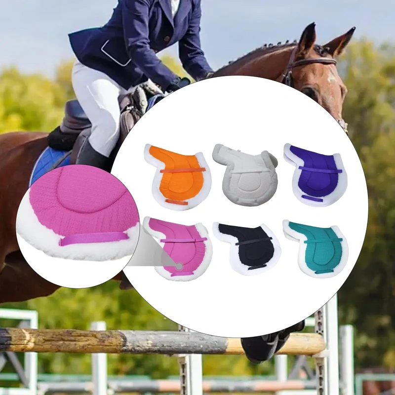 Non-Slip Cotton Horse Saddle Pad Shock Absorbing